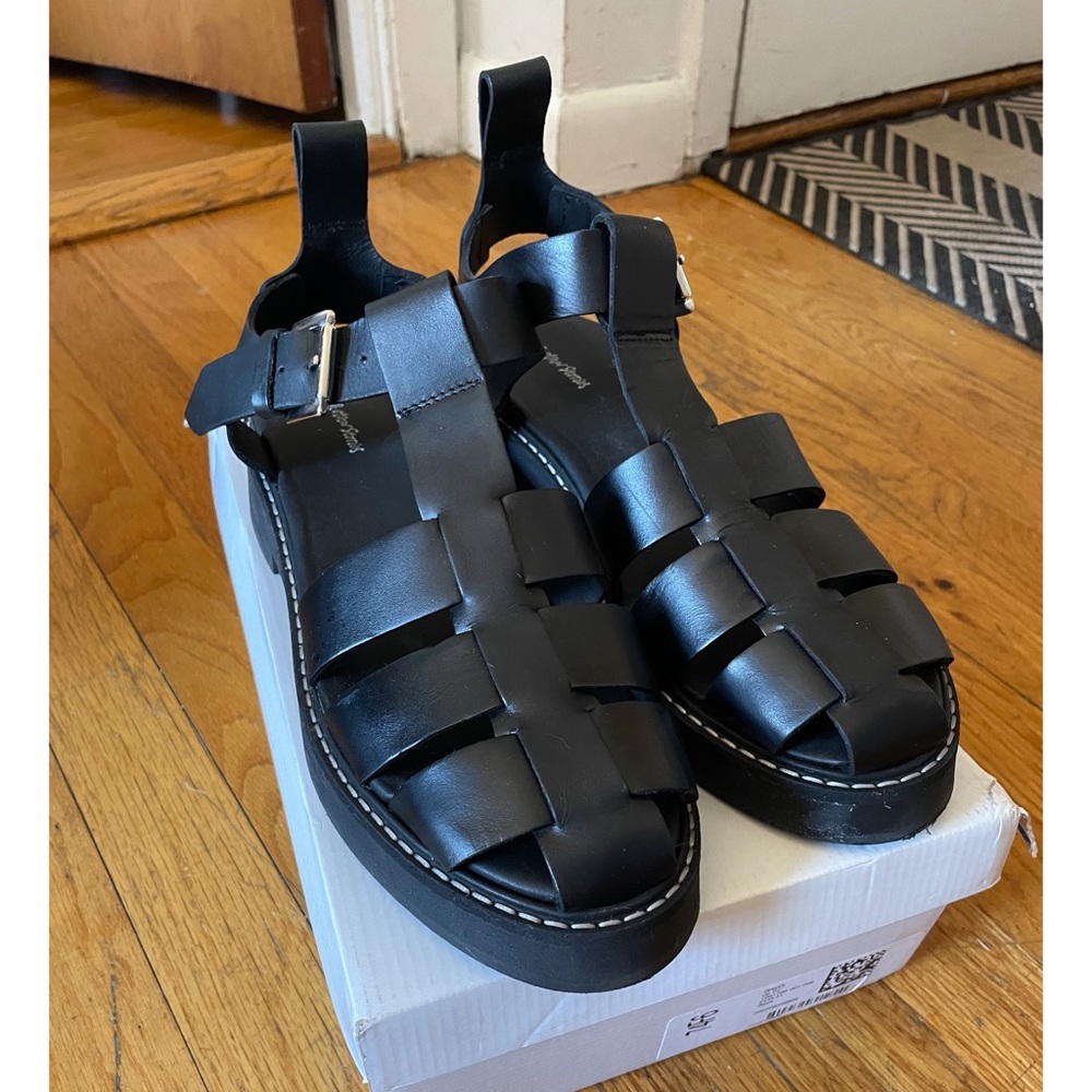 Leather Chunky Black Sandals | & Other Stories | Women’s 9.5 (US) or 41 (EU)
